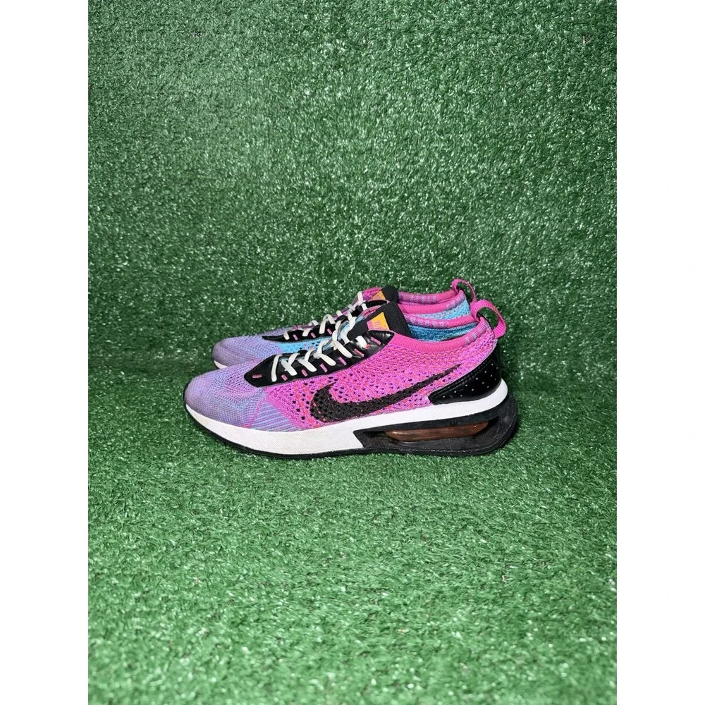 Nike Air Max Flyknit Racer Women Size 7 Multicolor Running Shoes Comfort Sneaker